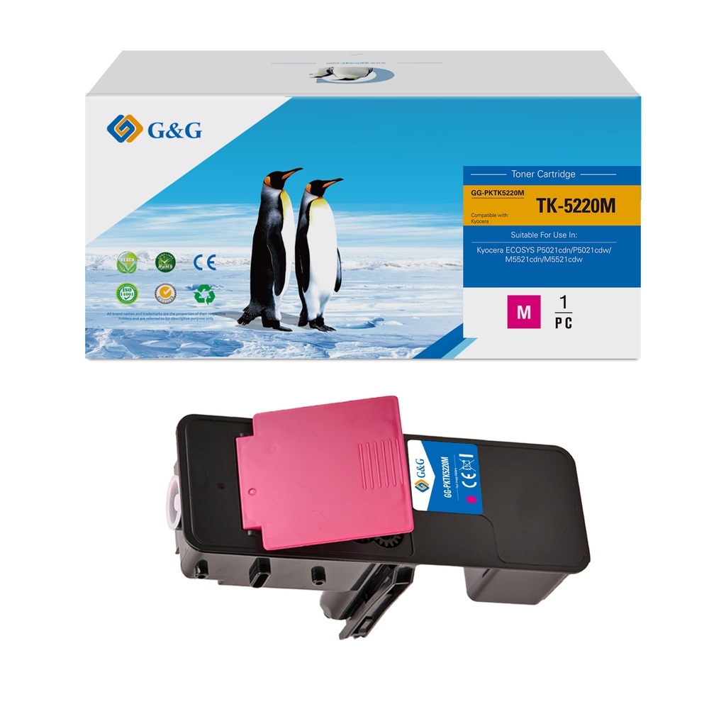 G&G Compatible Kyocera TK5220M Toner Magenta
