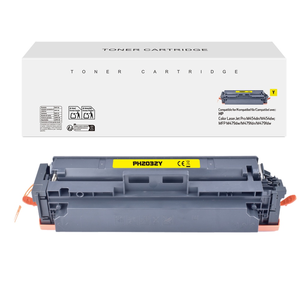 White Box Compatible Hp W2032A Toner Yellow