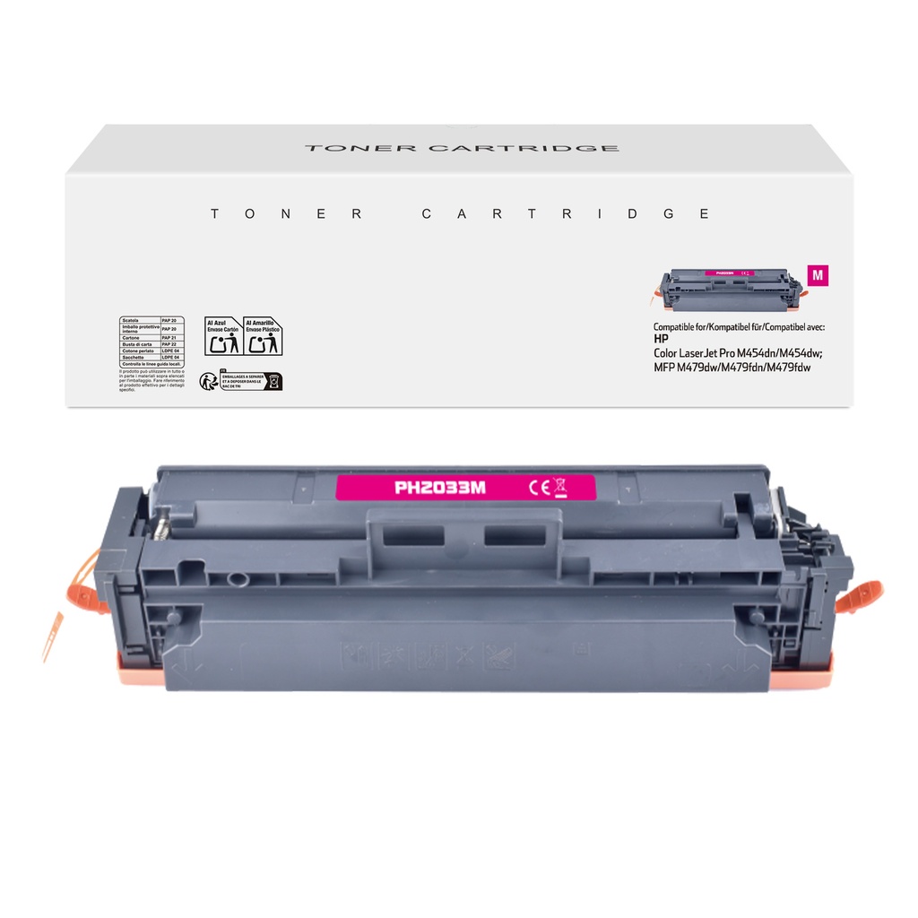 White Box Compatible Hp W2033A Toner Magenta