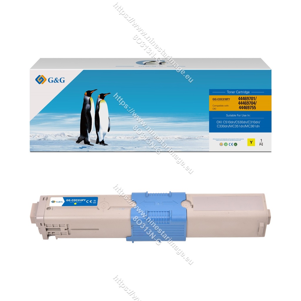 G&G Remanufactured OKI 44469704(EU)/44469701(US) Toner Y