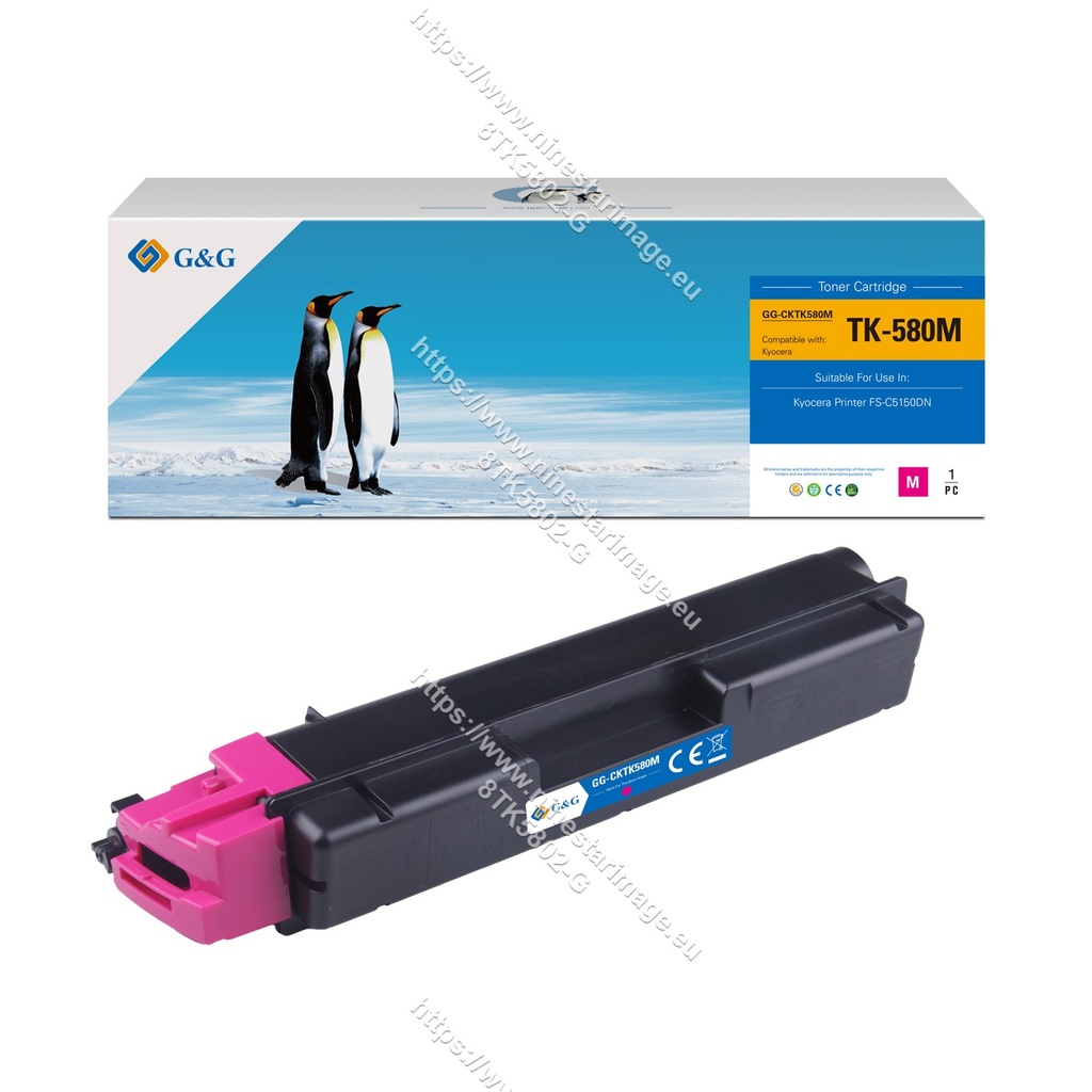 G&G Compatible Kyocera TK-580M Toner Magenta