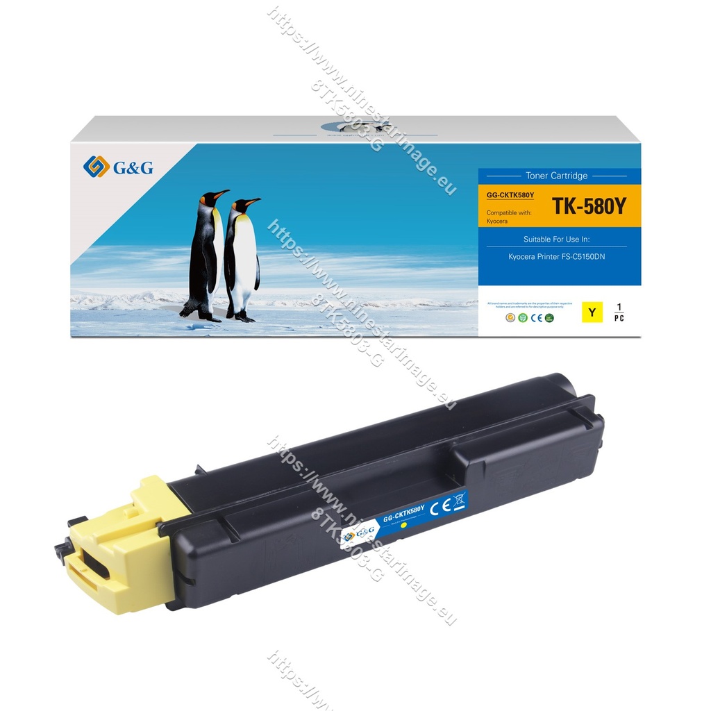 G&G Compatible Kyocera TK-580Y Toner Y