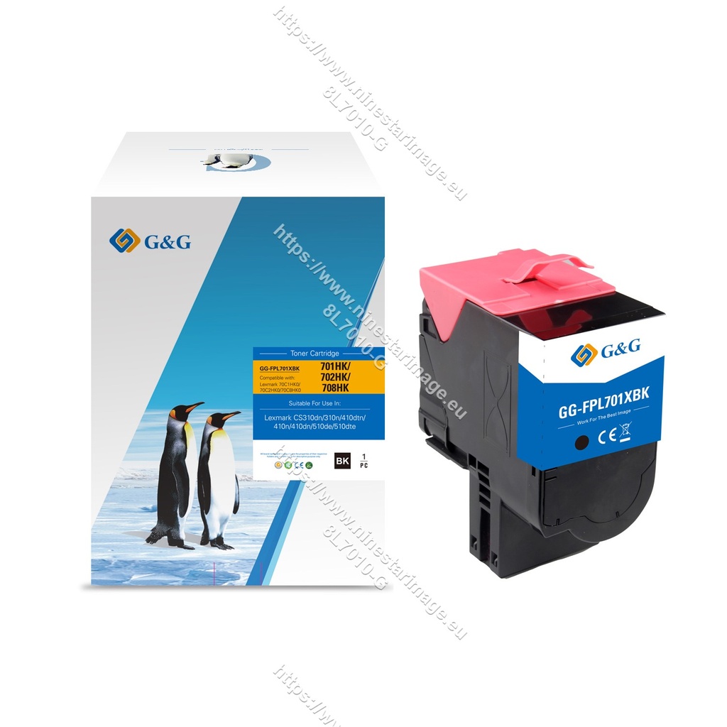 G&G Compatible Lexmark 70C2HK0 Toner B