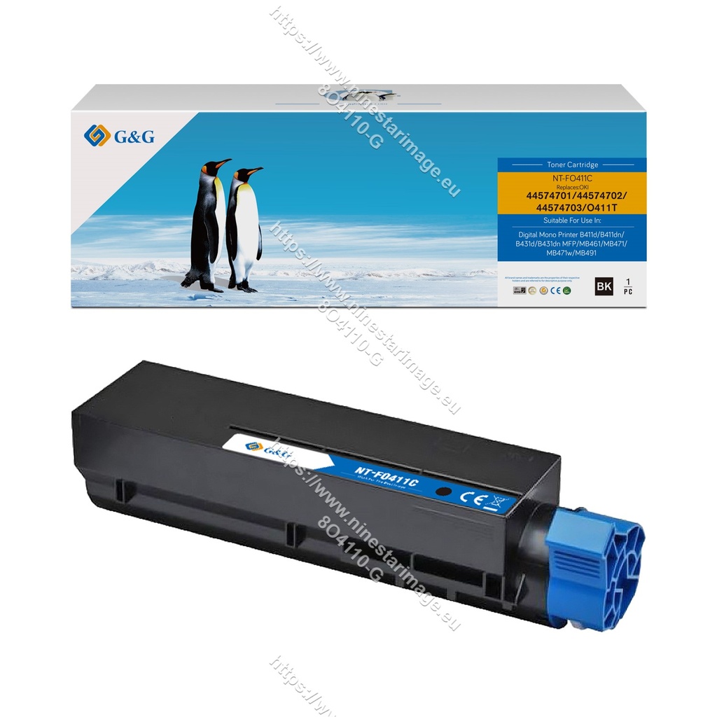 G&G Compatible OKI 44574701/44574702/44574703/O411T Toner B