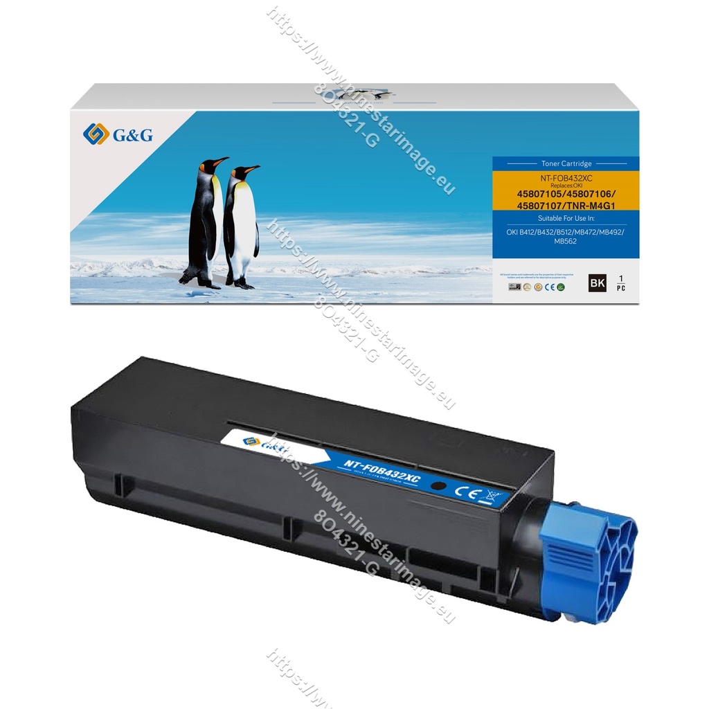 G&G Compatible OKI 45807105/45807106/45807107 Toner Mono