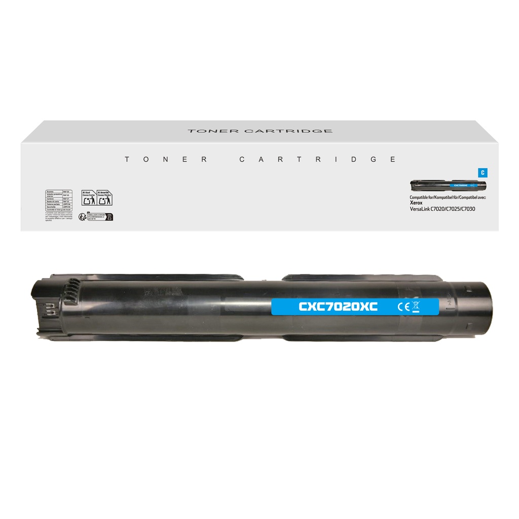 White Box Compatible Xerox 106R03744/106R03752 Toner Cyan