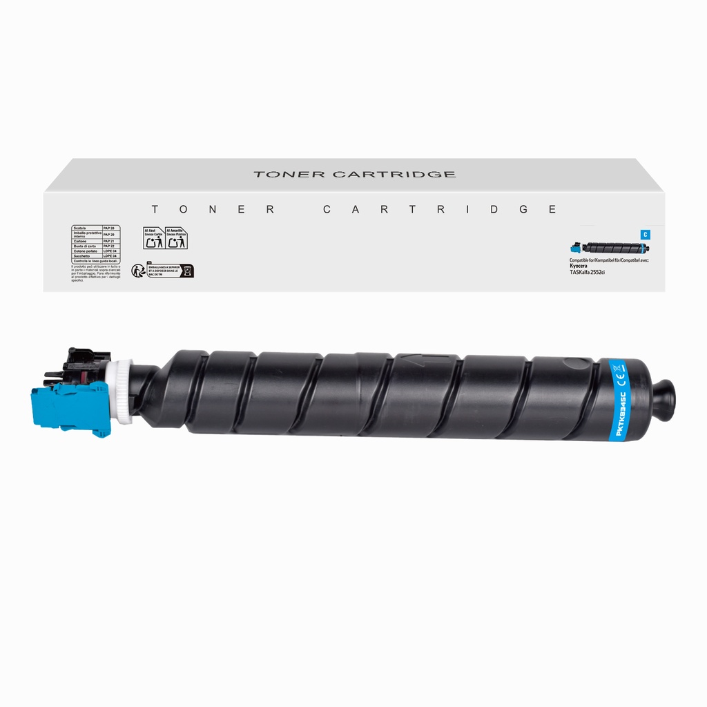 White Box Compatible Kyocera TK-8345C Toner Cyan