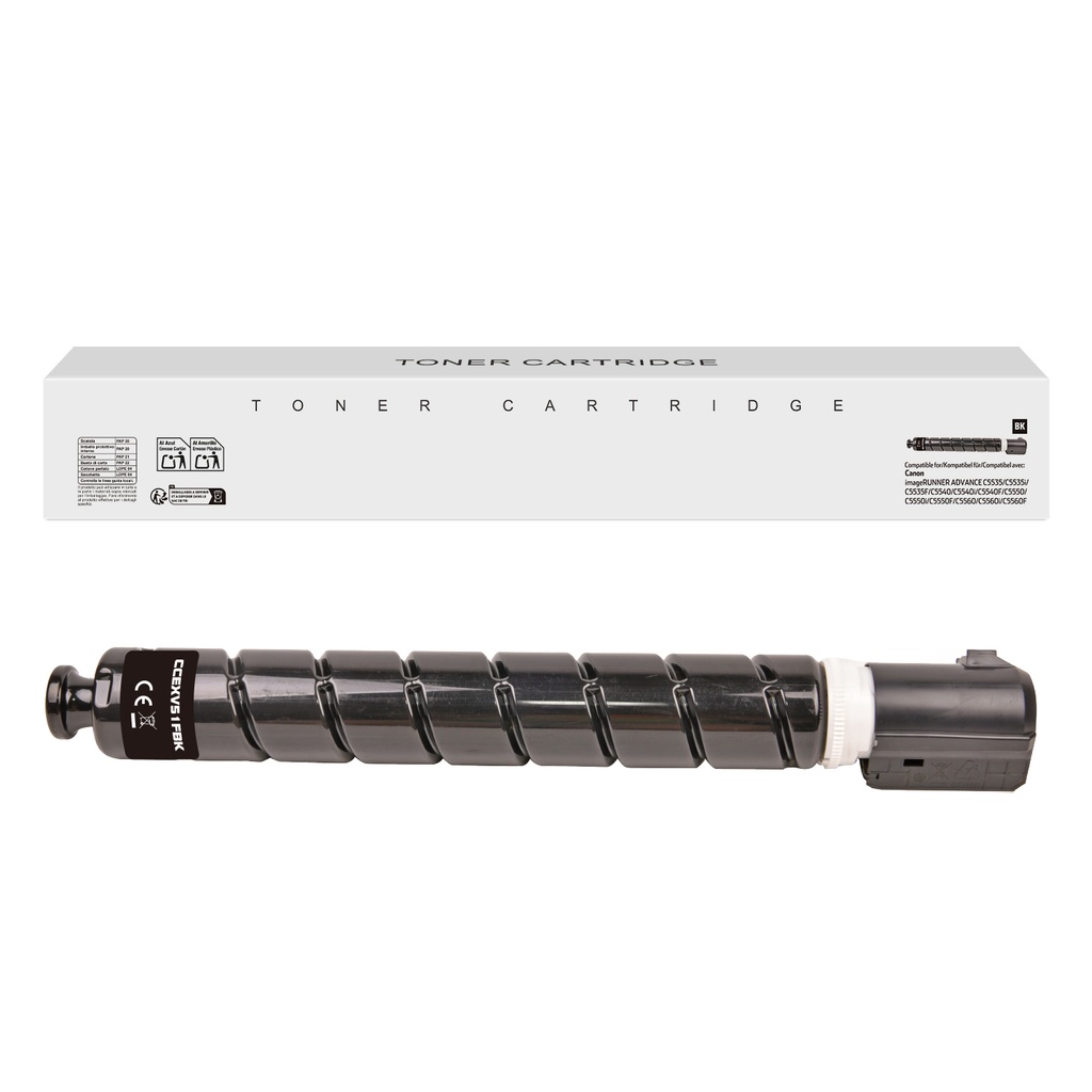 White Box Remanufactured Canon C-EXV51 BK Toner Black