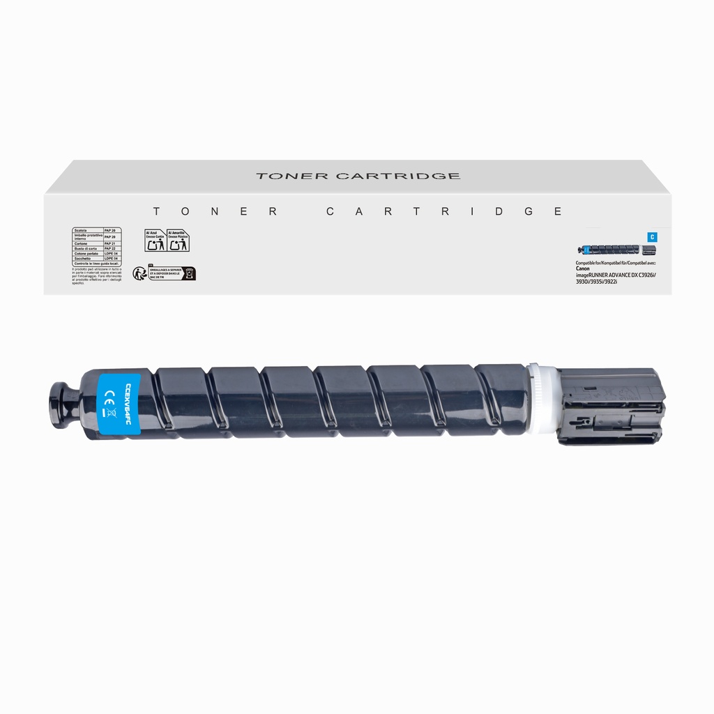 White Box Remanufactured Canon C-EXV64C Toner Cyan