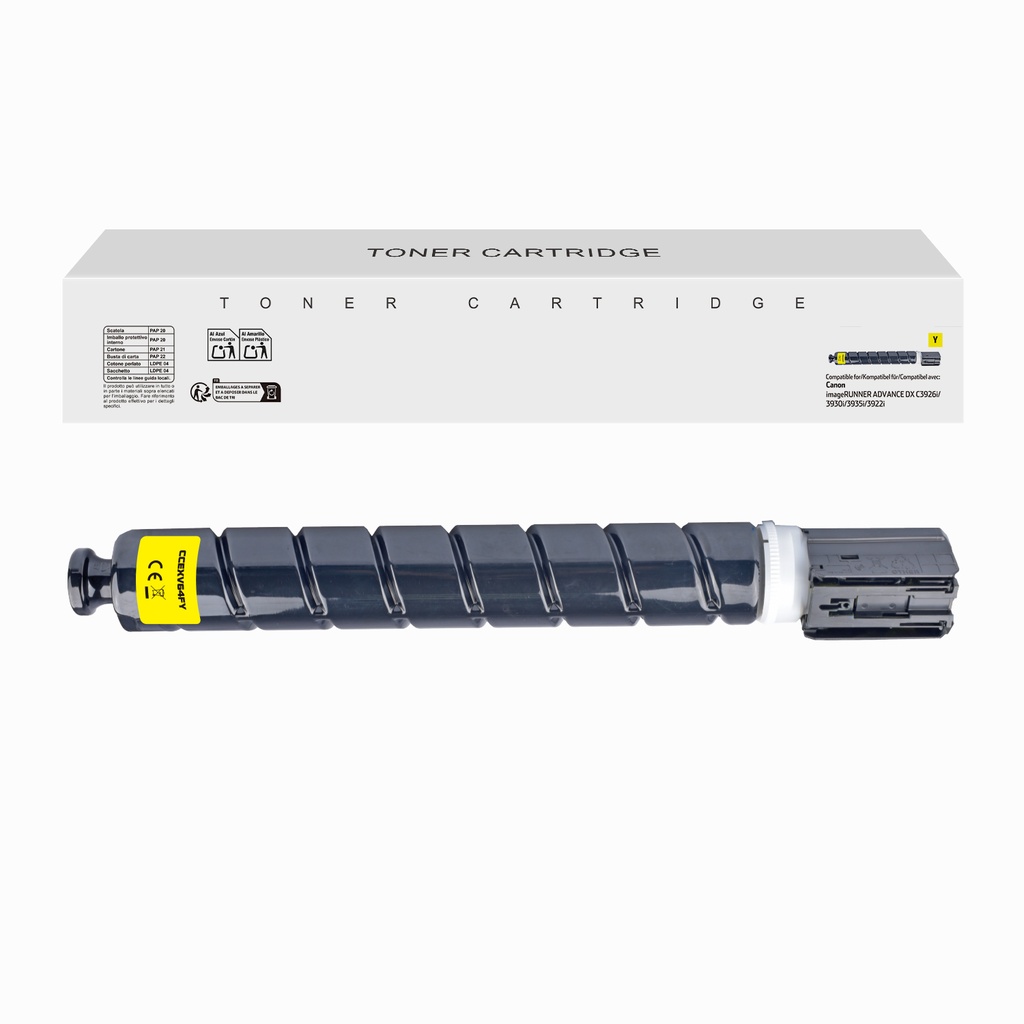 White Box Remanufactured Canon C-EXV64Y Toner Yellow