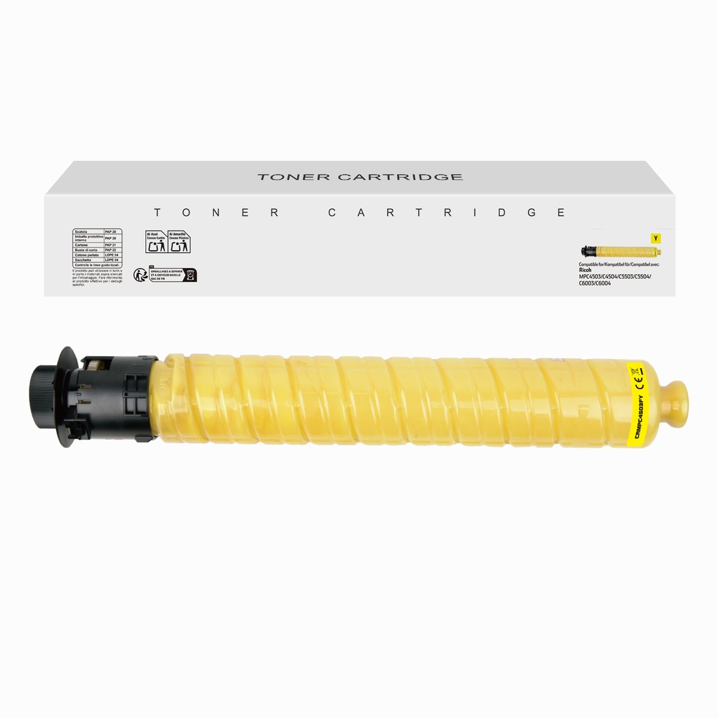 White Box Remanufactured Ricoh 841854 Toner Yellow