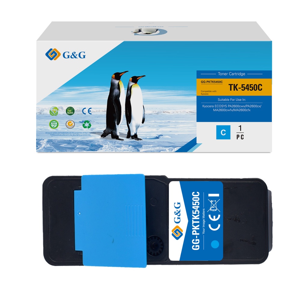 G&G Compatible Kyocera TK-5450C Toner Cyan