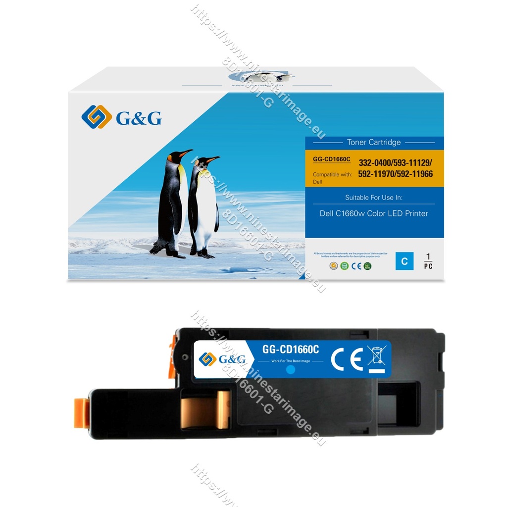 G&G Compatible Dell C1660W Toner C