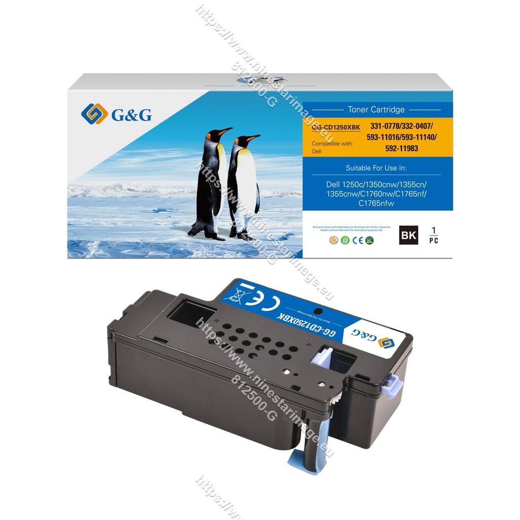 G&G Compatible Dell 331-0778/332-0407/593-11016/593-11140/592-11983 Toner Black