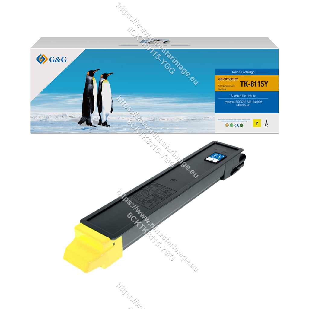 G&G Compatible Kyocera TK-8115Y Toner Yellow