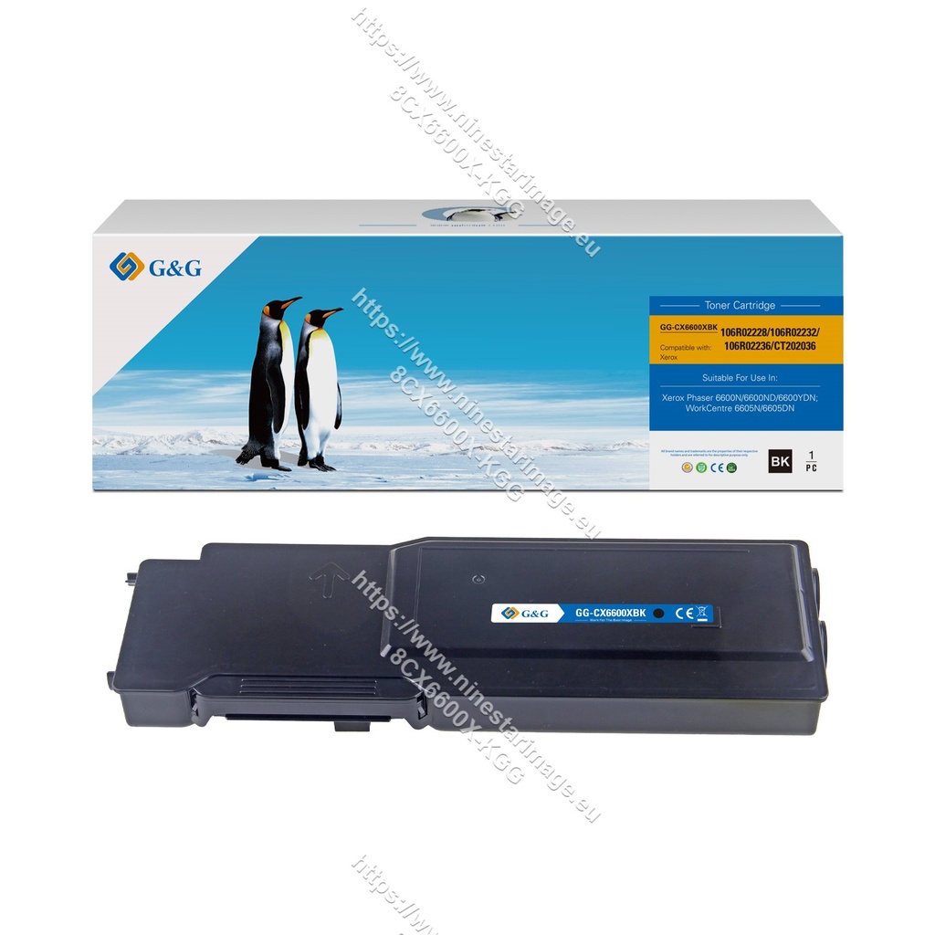 G&G Compatible Xerox 106R02228/106R02232/106R02236/CT202036 Toner Black