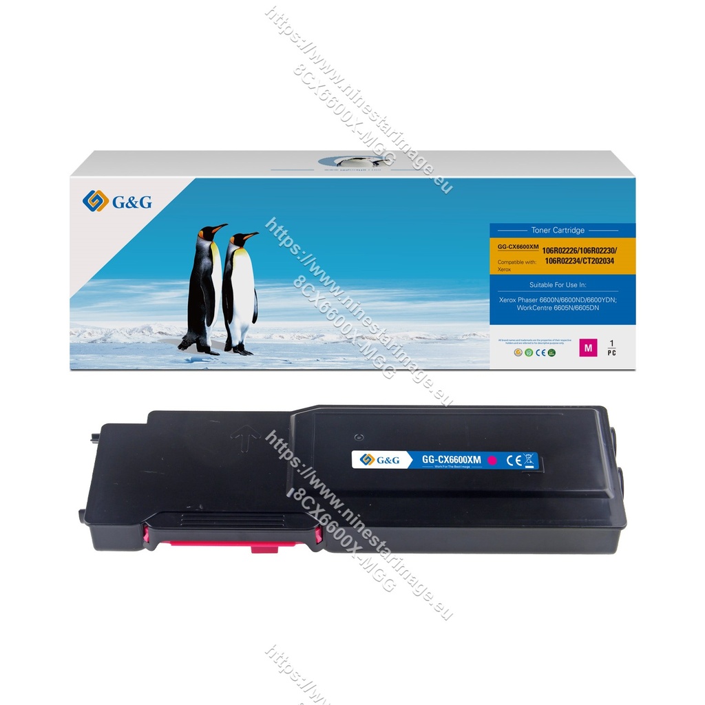 G&G Compatible Xerox 106R02226/106R02230/106R02234/CT202034 Toner Magenta