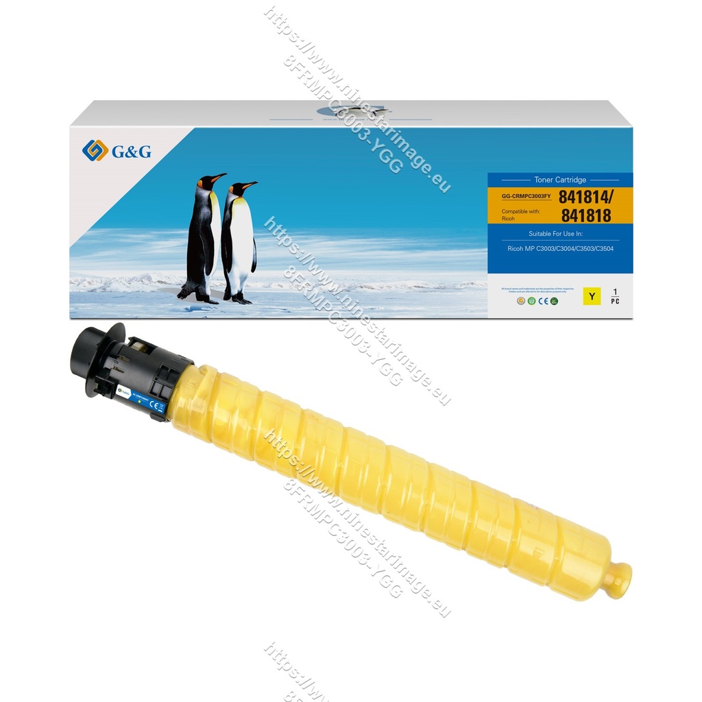 G&G Remanufactured Ricoh 841814/841818 Toner Yellow[No Restock]