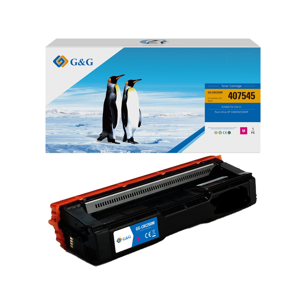G&G Compatible Ricoh 407545 Toner Magenta
