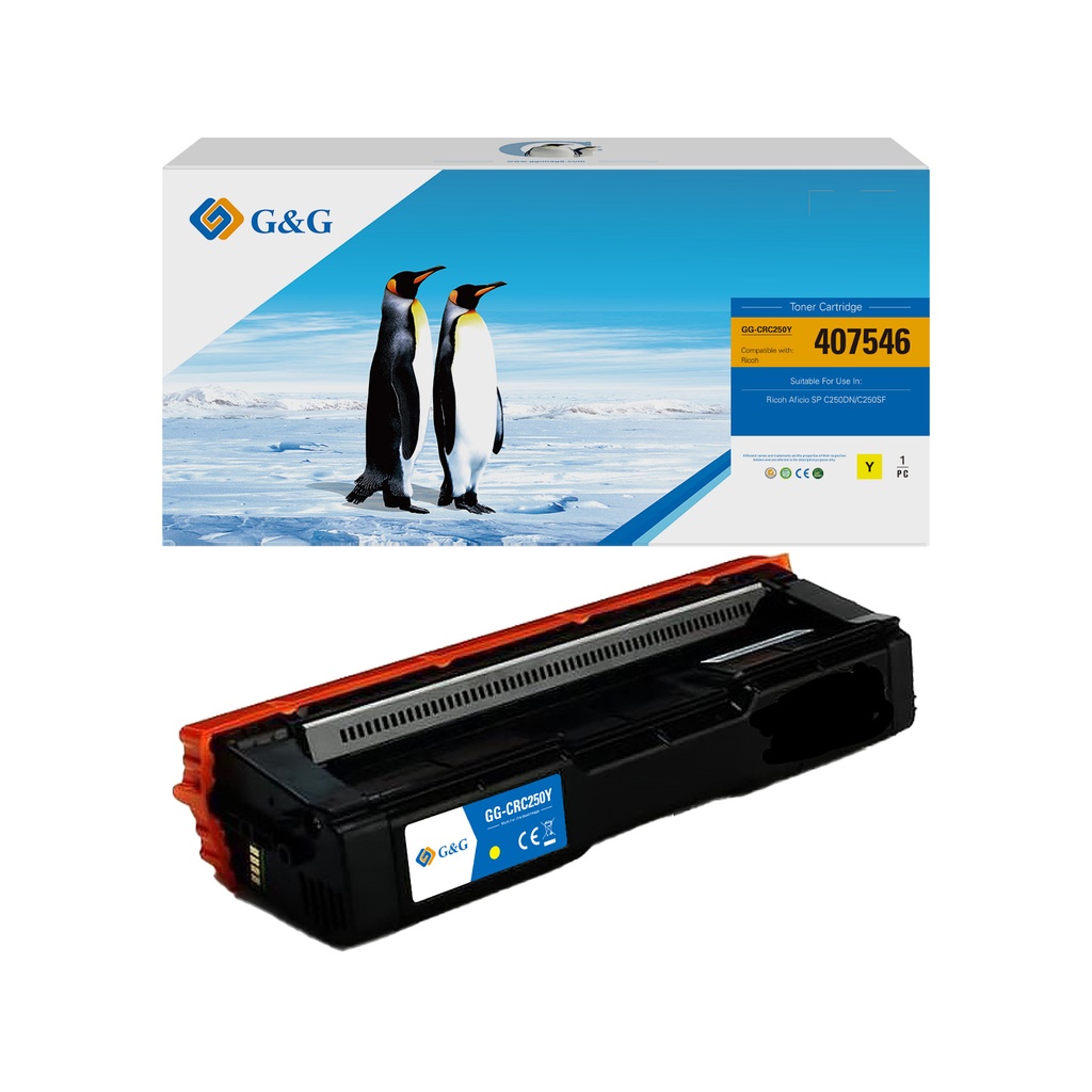 G&G Remanufactured Ricoh 407546 Toner Y