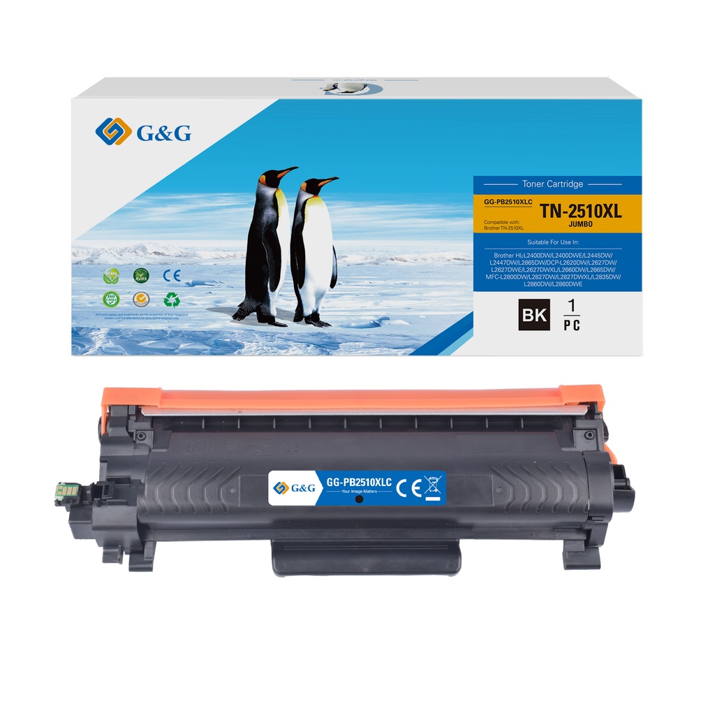 G&G Compatible Brother TN-2510XL Toner Mono