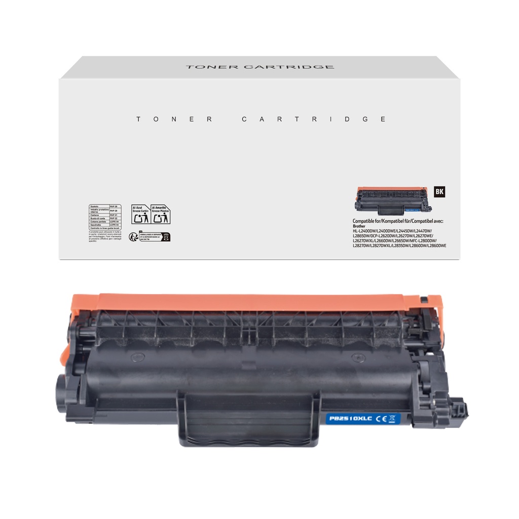 White Box Compatible Brother TN-2510XL Toner Mono
