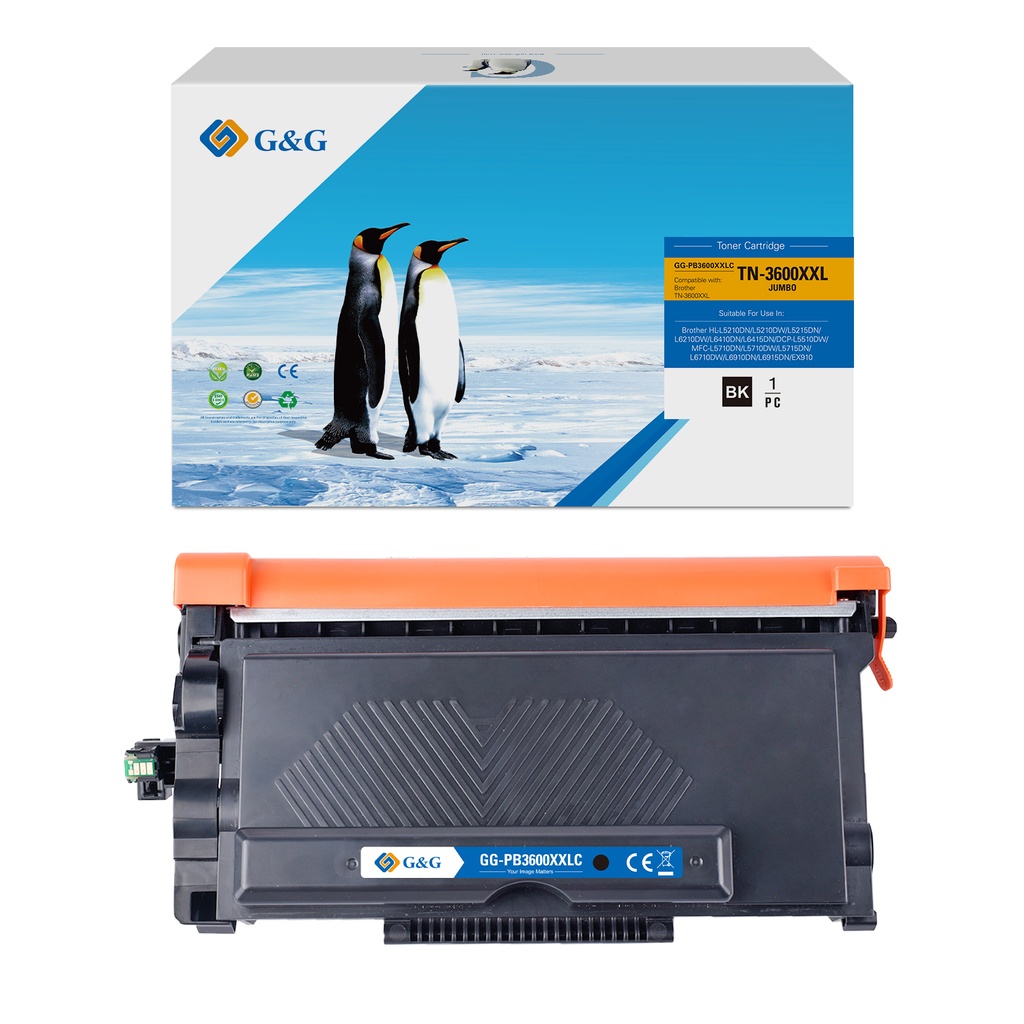 G&G Compatible Brother TN3600 TonerXXL Mono