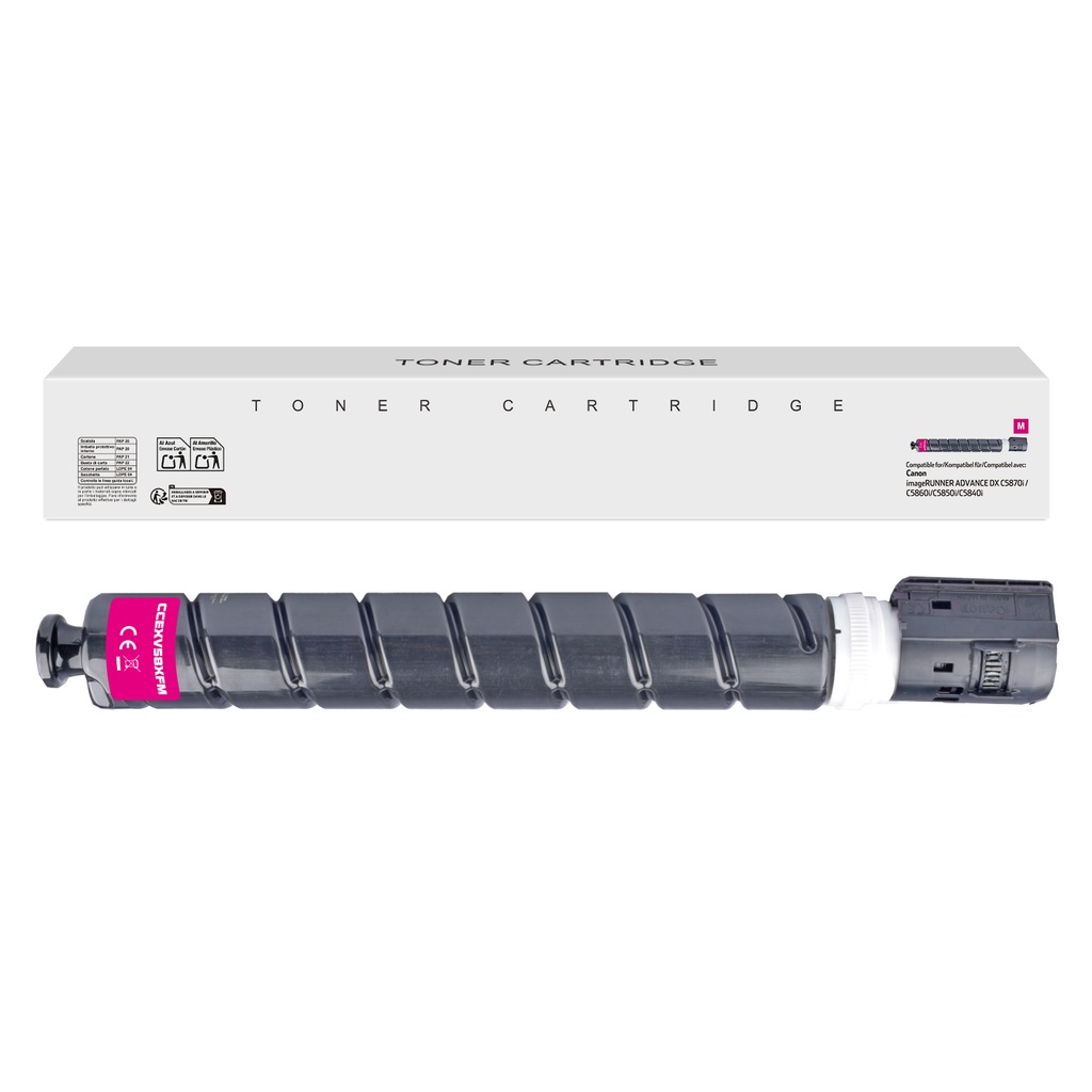 White Box Remanufactured Canon EXV58M Toner Magenta