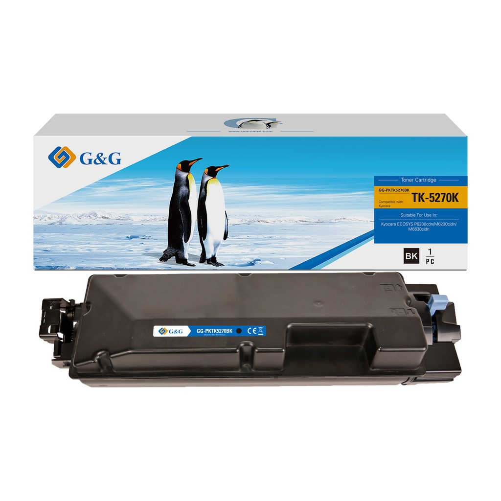 G&G Compatible Kyocera TK5270BK Toner Black