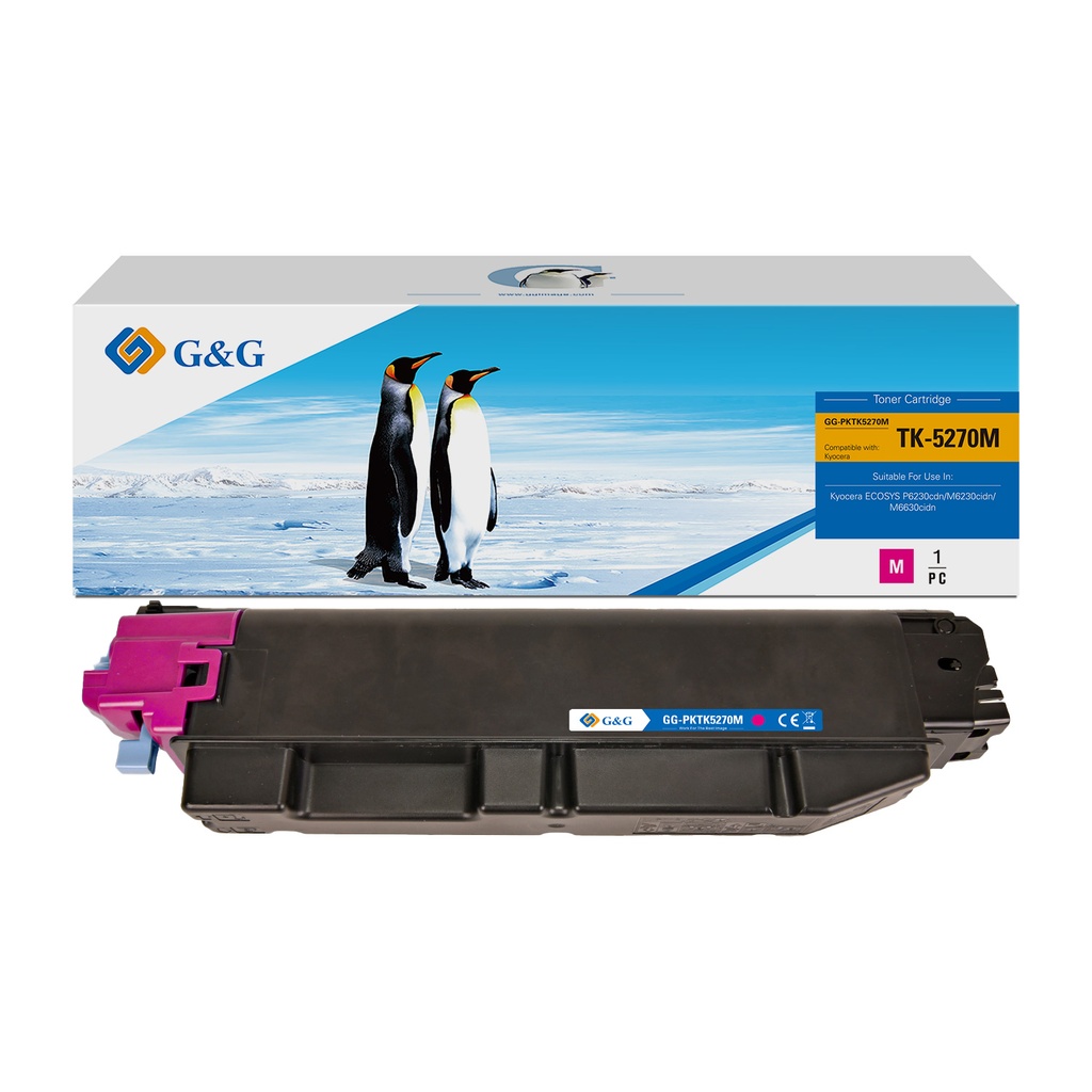 G&G Compatible Kyocera TK5270M Toner Magenta