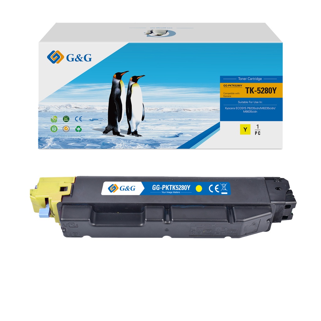 G&G Compatible Kyocera TK5280Y Toner Yellow
