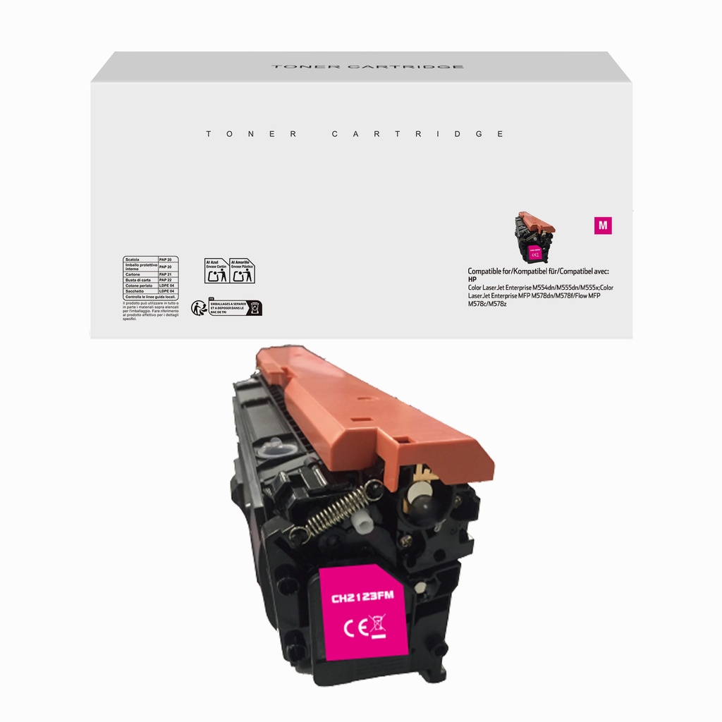 White Box Remanufactured HP W2123A(212A) Toner Magenta