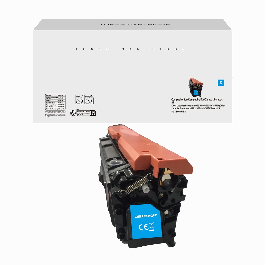 White Box Remanufactured HP W2121X(212X) Toner Cyan