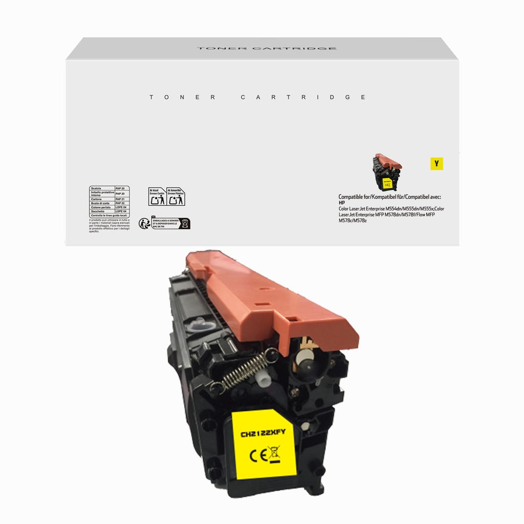 White Box Remanufactured HP W2122X(212X) Toner Yellow
