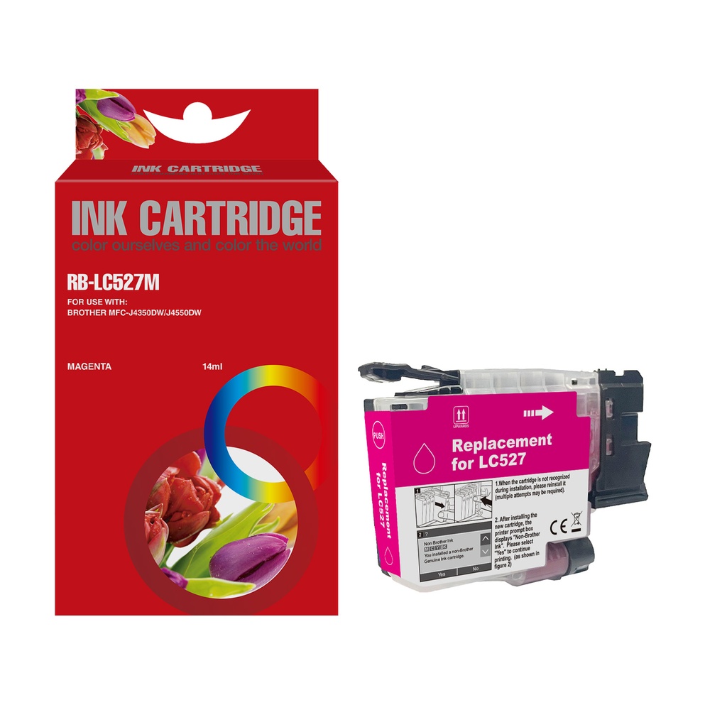 Red Box Compatible Brother LC527M Inkjet Cartridge Magenta
