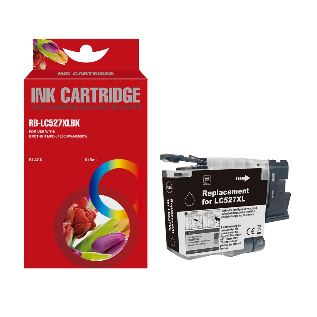 Red Box Compatible Brother LC527XLBK Inkjet Cartridge Black
