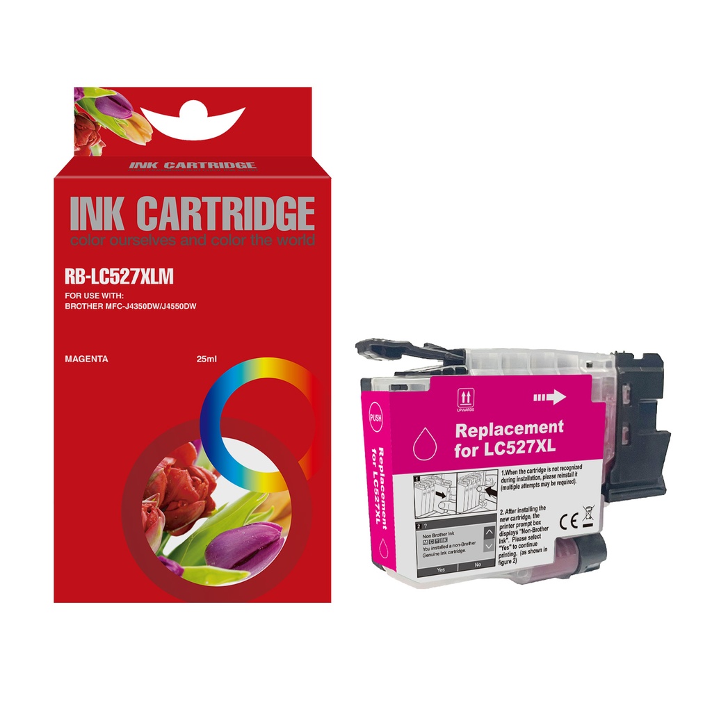 Red Box Compatible Brother LC527XLM Inkjet Cartridge Magenta