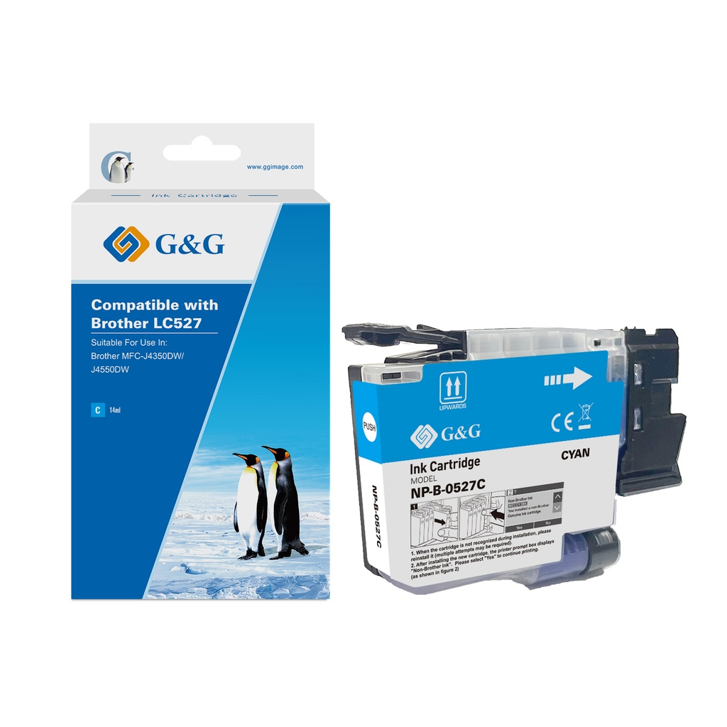G&G Compatible Brother LC527C Inkjet Cartridge Cyan
