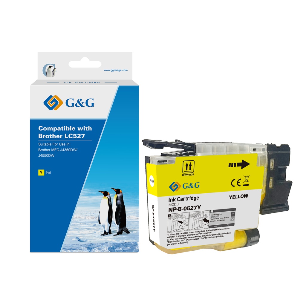 G&G Compatible Brother LC527Y Inkjet Cartridge Yellow