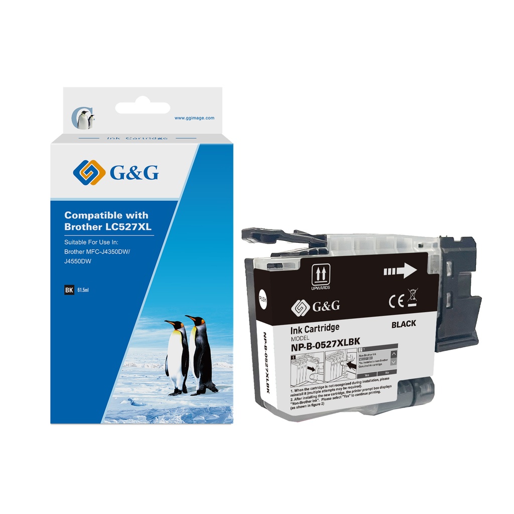 G&G Compatible Brother LC527XLBK Inkjet Cartridge Black