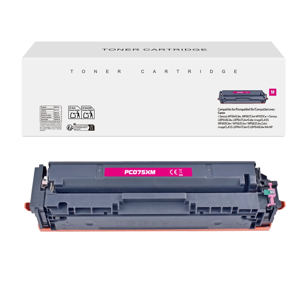 White Box Compatible Canon 075HM Toner Magenta