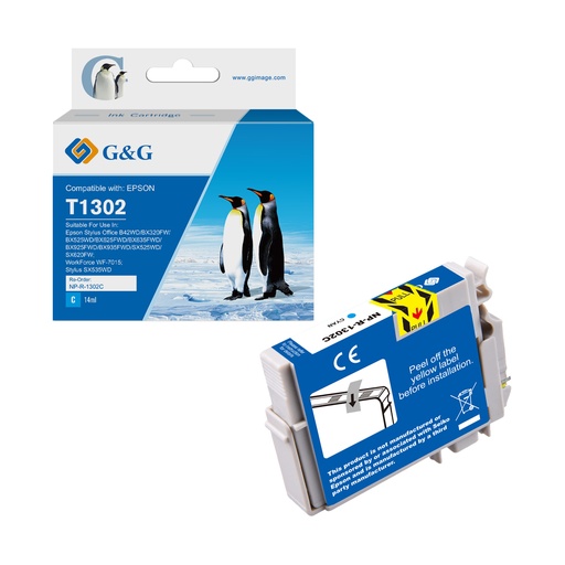 [11302] G&G Compatible Epson T1302 Ink C