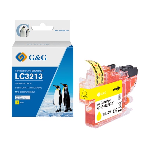 [132133] G&G Compatible Brother LC3213Y Ink Y