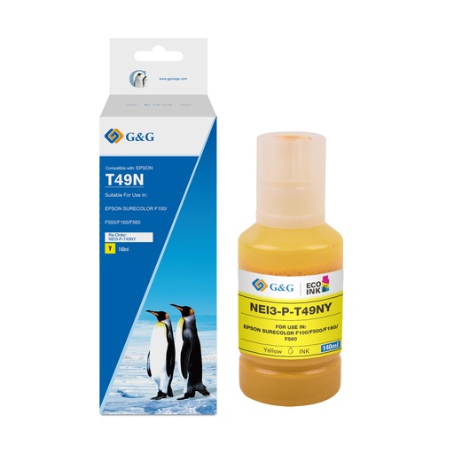 [1ET49N-YGG] G&G Compatible Epson C13T49N400 (T49) Ecotank Ink Yellow