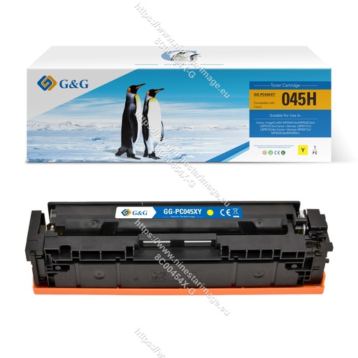 [8C00454X-G] G&G Compatible Canon 1243C002 (045H) Toner Y