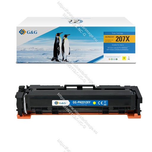 [8HW2112X-NC-G] G&G Compatible HP W2212X (207X) Toner Y (No Chip)