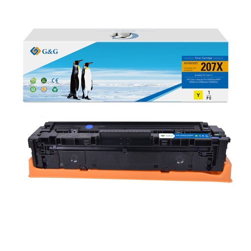 [8FPH2212X-YGG] G&G Remanufactured HP W2212X(207X) Toner Y