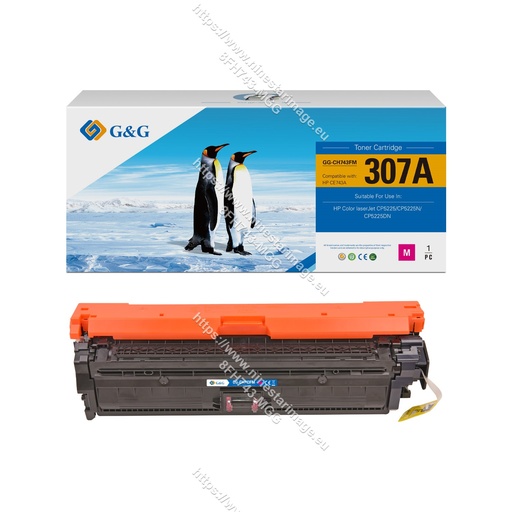 [8FH743-MGG] G&G Remanufactured HP CE743A (307A) Toner Magenta