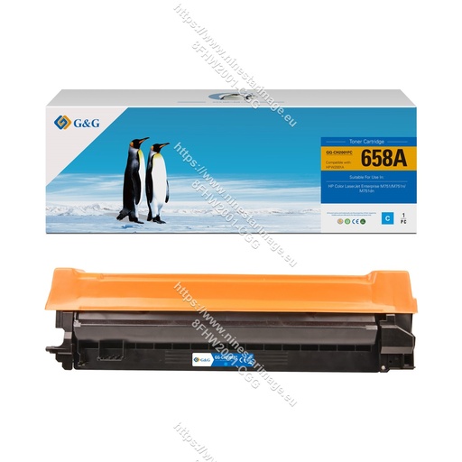 [8FHW2001-CGG] G&G Remanufactured HP W2001A(658A Cyan) Toner C