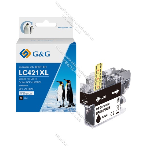 [1PB421X-KGG] G&G Compatible Brother LC421XLBK Inkjet Cartridge B